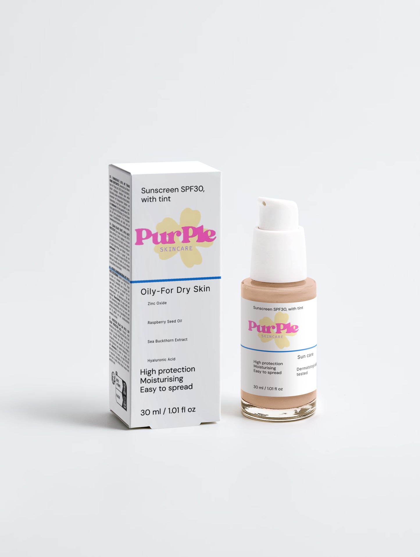 Sunscreen SPF30, with tint