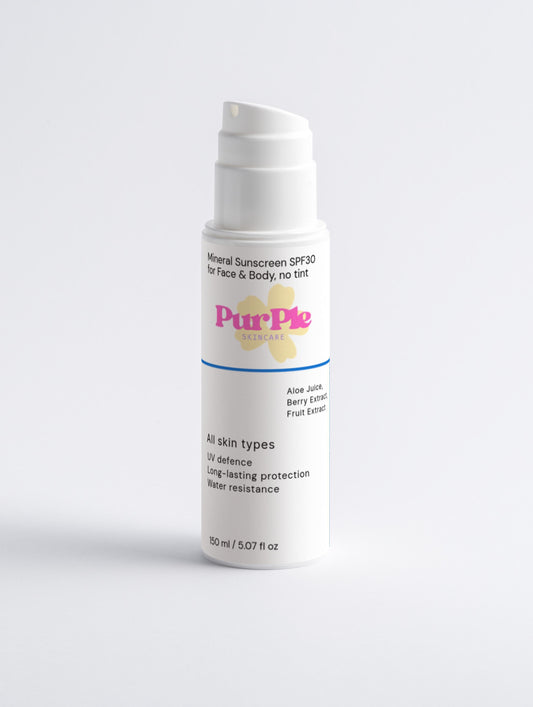 Mineral Sunscreen SPF30 for Face & Body, no tint